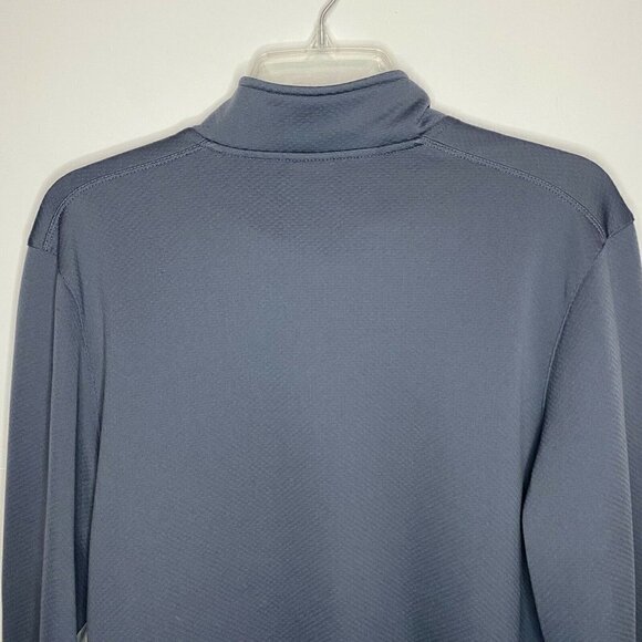 ALO Mens Medium Gray Cool Fit Shirt Jacket Full Zip Front Mock Neck Sports EUC - Picture 7 of 7